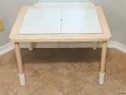 IKEA FLISAT Children's table legs risers. Legs extenders for IKEA FLISAT table.