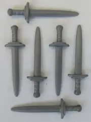 Playmobil Weapons 6 x Silver Swords Samurai/Knights/Roman/Pirates New