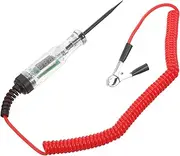 Car Battery Tester Voltage Sensitivity Tester Low Voltage Light Tester Voltage Detector with Spring Wire Tester for Circuit Test Electrical Tester with Spring Wire Metal