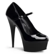 Pleaser 6" Heel Strappy Ankle Bootie Sandal Back Zip Adult Women Del68X sz 6