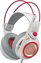 Vsenkes USB 3.0 Gaming Headset Over Ear Headphone Desktop Computer Stereo Laptop Soft Ear Pads Adjustable Microphone for Work Office
