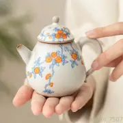 Apricot Blossom Blue Branch Teeapot Ru Kiln Ding Pot Table Tea Brewing Kettle