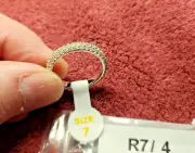 Ring Bomb Party ~ Beautifully simple band ~ Size 7 ~ Morganite