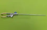 1Pc Laparoscopic Golden Hand V Type Needle Holder Driver Curved Right Jaw Forcep