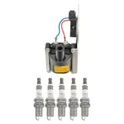Bosch Ignition Coil NGK 5 Ruthenium HX Spark Plug Kit For Volvo 850 C70 V70 L5 (for: Volvo)
