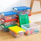 Plastic Building Block Storage Box Home Decor Stationary Holder Storage Boxes