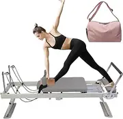 Foldable Reformer Pilates Machine, Adjustable Compact Pilates Reformer Home Fitness Equipment for Home and Gym