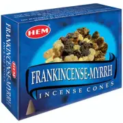 HEM - Frankincense & Myrrh - 120 Incense Cones