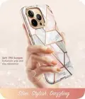 i-Blason Stellar Protection For iPhone 13 Pro Max 6.7" Marble Case Screen Cover