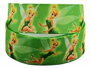 Peter Pan Tinker Bell Character 1" Wide Repeat Ribbon Sold in Yard Lots