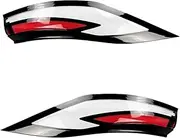 CLZCNQLX Automobile Reverse Turn Signal Light Outer Cover Compatible for GAC Aion S MAX 2024 2025 Rear Combination Lamp Shell Replace(A Pair)