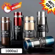 Thermal Water Bottle Thermos Coffee Hot & Cold Drink Stainless Steel Insulated