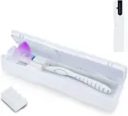 VAPTEC Portable Intelligent Toothbrush Sterilizer Case w/ UV Lights (White)
