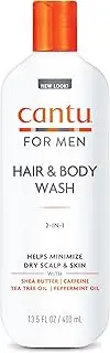 Cantu Shea Butter Men's Collection 3 in 1 Shampoo, Conditioner and Body Wash, 13.5 Fluid Ounce