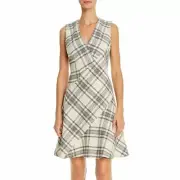 Rebecca Taylor Womens Short Dress Bias-Cut Sleeveless V-Neck A-Line NEW Size 0