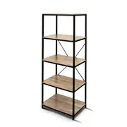 5-Tier Display Bookshelf Open Shelving Book Rack Bookcase Storage Organizer Oak