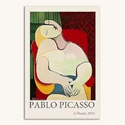Pablo Picasso Posters The Dream Canvas Painting Abstract Wall Art Pablo Picasso Prints For Living Room Home Decor Wall Picture 50X70cm No Frame