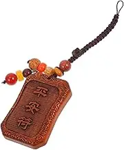 Wood Keychain Pendant Unique Snake Year Key Ring Elegant Wood Carving Hanging Decor for Bag Creative Key Accessories Charm