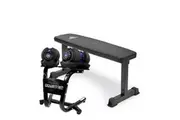 2x Powertrain 24kg Blue Adjustable Dumbbells w/ Stand and 10437 Bench