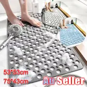 Bath Shower Mat Non-Slip Shower Mat Bathtub Mats Rubber Sucker Bathroom Mats AU