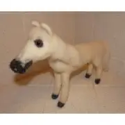 Needle Felting White Horse handmade felted animal wool roving