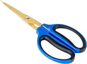 CastleGreens 60mm Titanium Coated Bonsai Scissors, Gardening Shears, Practical and Light Pruning Shear, Blue, Bypass Style