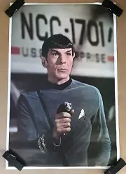 Vintage Mr. Spok Leonard Nimoy Star Trek 1976 Memorabilia Scifi Paramount Poster
