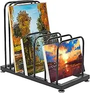 lehom Art Storage Rack, Desktop Art Storage Easel Art Drying Painting Rack, Canvas Boards Rack Painting Storage Easel with Anti-slip Foot Nails for 12 inch Canvas Boards, Panel, Frame