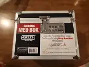 Vaultz Security Medicine Box With Keyless Security Combination Lock Black Silver