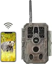 Folgtek WiFi Hunting Trail Camera 64MP 1296P Wildlife Game Cam with Night Vision Motion Activated, IP66 Waterproof, 120°Wide Angle Time Lapse Mode Wlidlife Cam for Outdoor Surveil64MPlance