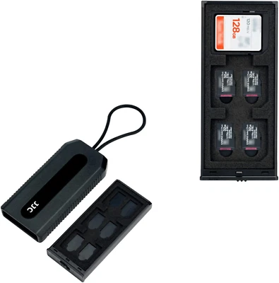 Pull-Out Memory Card Case Storage Card Carrying Holder for SD/SDXC/SDHC * 6 + Ms