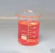 3 Beakers 100mL 100 mL ml Griffin Graduated Borosilicate Glass Lab Measuring New