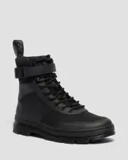 NEW Dr Martens COMBS TECH Black Poly & Leather Boots US Mens 7