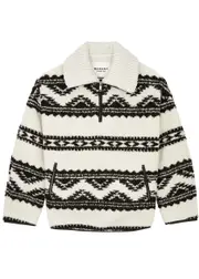 Isabel Marant étoile Marner Intarsia Half-zip Fleece Jumper - Multicoloured - 34 (UK6 / XS) 34 (UK6 / XS)
