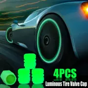 4X Glow In The Dark Car Tire Valve Cover Wheel Tyre Rim Stem Caps Accessories (for: Renault)