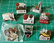 Pasadena Tournament Of Rose Parade ARCO Lapel Pin-Backs lot Of 8 TOR 1987-1998