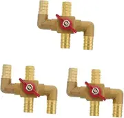 Gatuida 3pcs Manual Heater Core Bypass Valve for Car Heatings Integrated Control Water Valve Auto Heating Systems