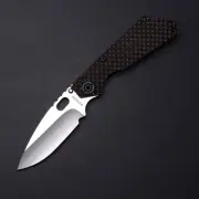 Strider Knives SnG DGG - Cherry G10 & Anodized Ti / Stonewashed MagnaCut Blade