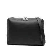 [Fendi] Fendi Large Lui Palladium-logo Zip Shoulder Bag ONE SIZE BLACK