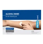 [Aero Healthcare] AeroWipe 70% Isopropyl Alcohol Swab Wipes 100 Pack