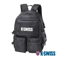 在飛比找Yahoo奇摩購物中心優惠-K-SWISS Active Backpack運動後背包-黑