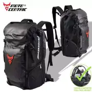 Motocentric Motorcycle Tail Bag | Waterproof Rear Helmet Seat Bag for Riding