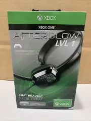 New PDP AfterGlow Xbox One LVL 1 Chat Gaming Stereo Headset Jack