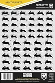NRL A4 Decal Sheet - South Sydney Rabbitohs - Sticker