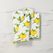 Canningvale Cucina Oven Mitt Pair - White, 100% Cotton