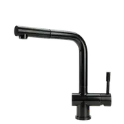 SWEDIA Sigge - Stainless Steel Kitchen Mixer Tap With Pull-Out - Satin Black Finish