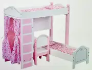 Olivia's Little World Doll Loft Bunk Bed Set With Vanity and Chair 1232358