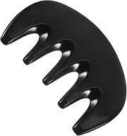 HONMEET Horn Comb Massagers Psoriasis Comb Knuckle Hair Teasing Comb Scratcher Tail Comb Circulation Scalp Comb Scalp Massager Comb Tooth Combs Big Comb Facial Hair Brush Hair Comb Black