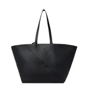 Fendi Selleria Diagonal Large Shopper Bag One size black