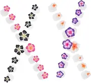 NOLITOY Pedicure Toe Separator Kit 32pcs Silicone Toe Separators for Women Nail Polish Toe Dividers Flower Shape Reusable Comfortable Nail Art Tools